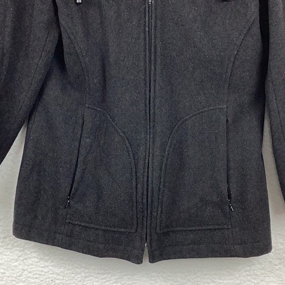 Relativity Women’s Size Small Wool Blend Hooded Coat. - Picture 3 of 11